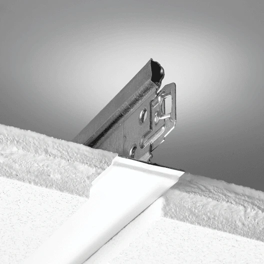 NA, Grid End Tab, Tile Side View, Suspension System, 1200/1250 Grid End Tab, 15/16"