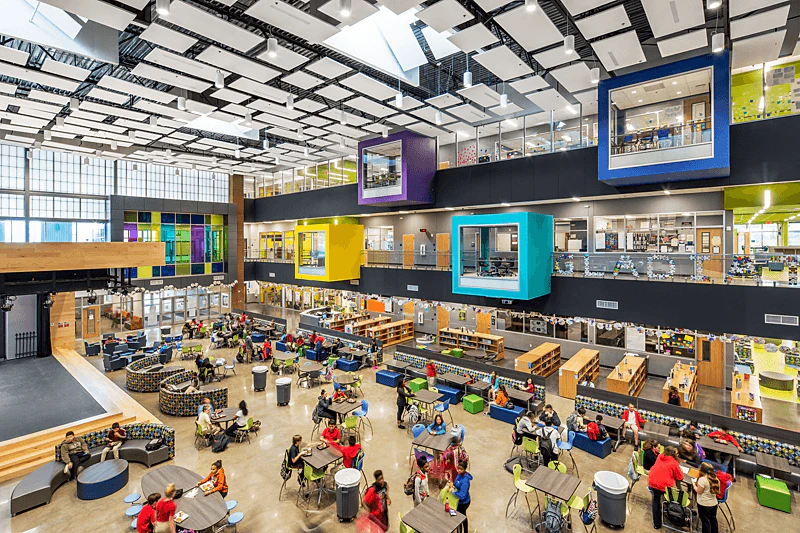 NA, Manor New Tech Middle School (MNTMS), education, auditorium, Island, 4x4, 4x8, acoustics