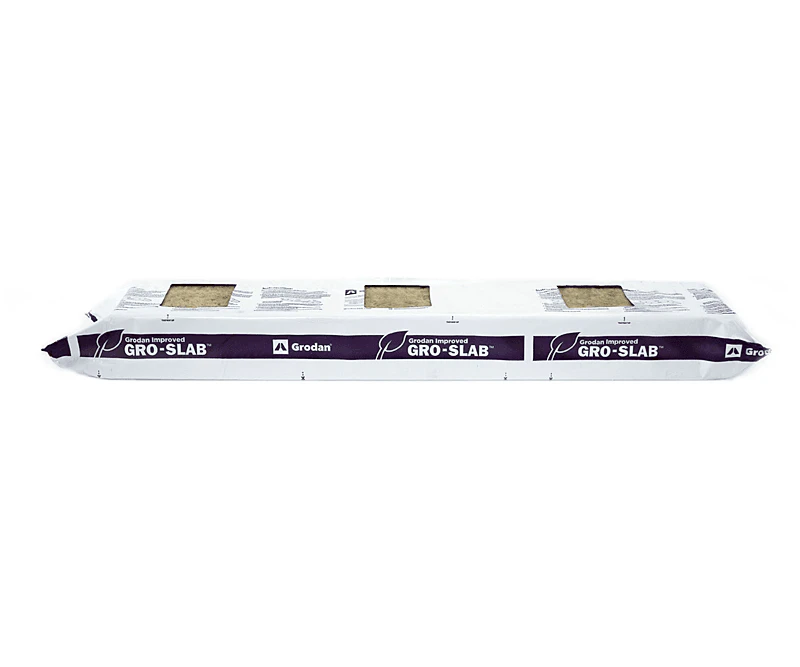 Grodan Improved Gro-Slab 36x6x4 with three 10x10 pre-cut holes - product shot