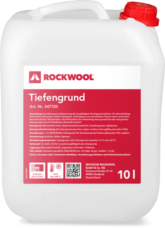 merchandise product, ROCKWOOL Tiefengrund, before processing, preparation, germany, Heck wallsystems, PIM