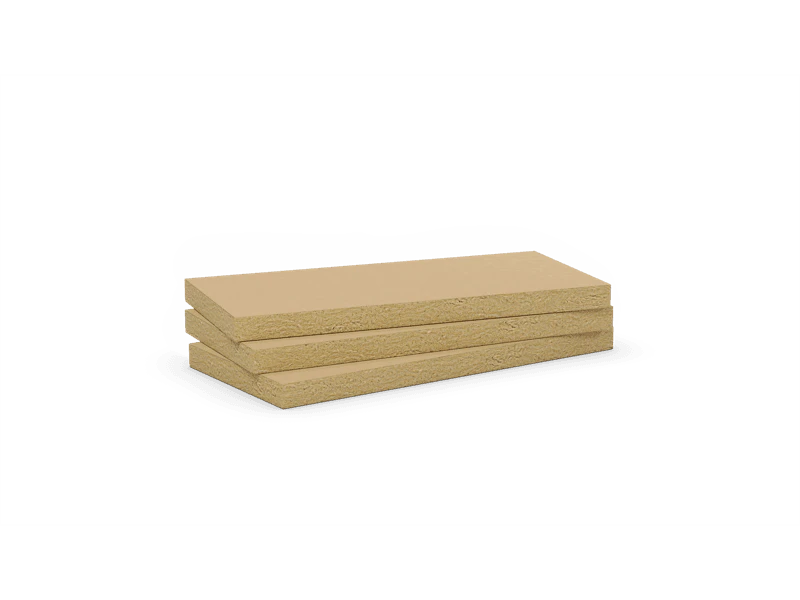 Mono density, mid-high density stone wool slab with kraft paper. Products: Confortpan 208.116, Rockmur Kraft, Rockplus Kraft, Airrock HD K1, Airrock 33 Kraft, Airrock 35 Kraft
