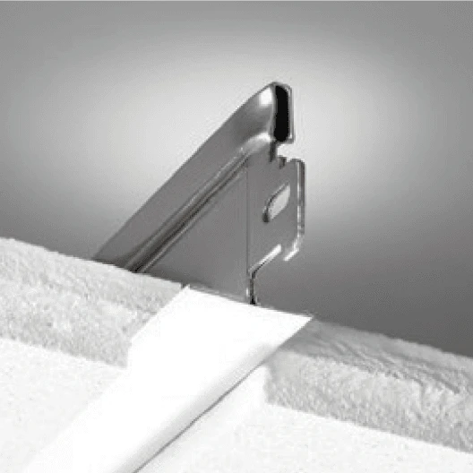 NA, Grid End Tab, Tile Side View, Suspension System, 830 All Aluminum Grid End Tab, 15/16"