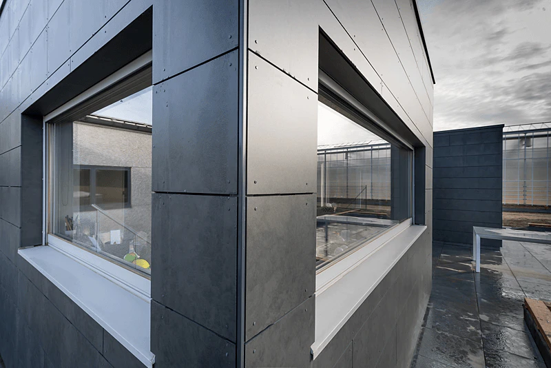 Rockpanel Case Study Brussegem Rockpanel Stones Basalt Anthracite