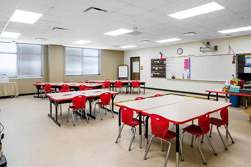 NA, PISD, Red Bluff Elementary School, cre8 Architects, Pacific, Chicago Metallic 1200 Grid