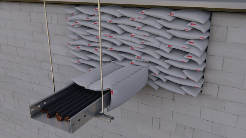Firepro Intumescent Pillows, Rigid Walls, Cables