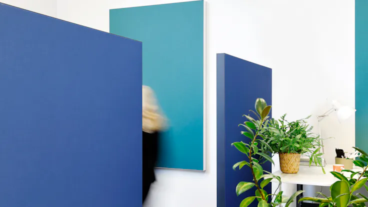 Canteen in INR Iconic Nordic Rooms in Espoo Finland with Rockfon Canva Wall Panel and Rockfon Canva Floor Screen