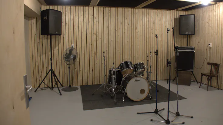 Music studio's a combination of building systems.