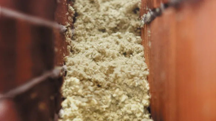 product, wall, outer wall, wall insulation, cavity wall, insulation granulate, blown-in insulation, installer, fillrock kd, einblasdämmung, germany