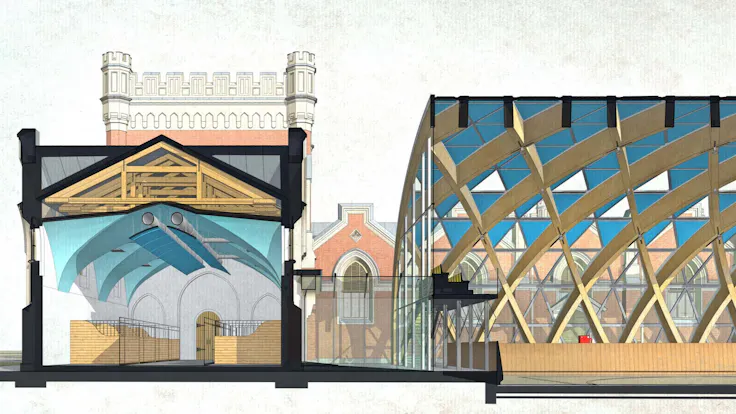 RU, Palace Stables in Peterhof, Concept of Ceiling, Story, Architect Competition