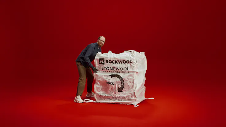 ROCKWOOL stone wool is based on stone and therefore endlessly recyclable.