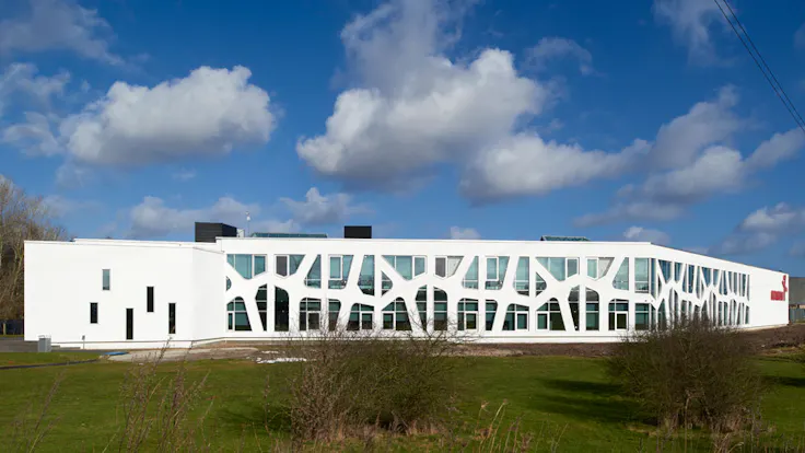 Reference case, Denmark, Odense, KOMPAN A/S, office, FACADELAMEL ENERGY