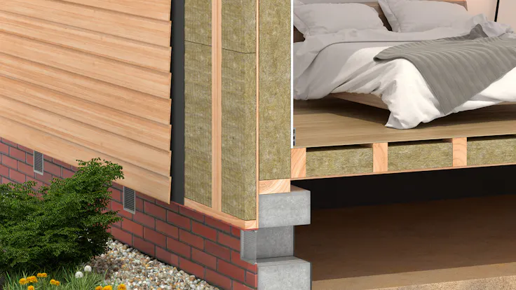 ventilated facaded, frame house, frame wall