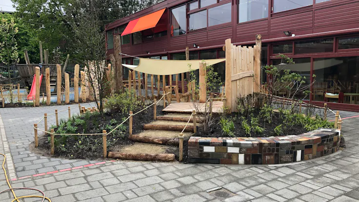 rockflow water management den haag paschalis school before after buffer infiltration project