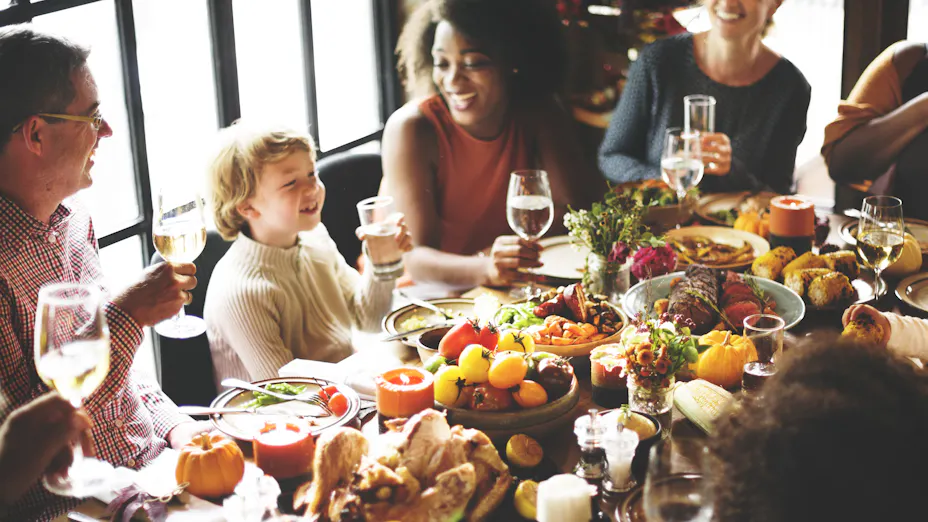 People eating in restaurant