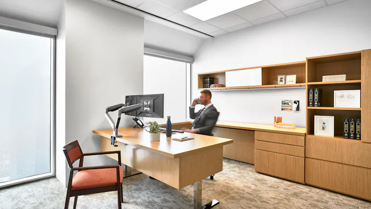 NA, Winstead Law Firm, office, private office, modern, 1200, suspension system, grid, Artic, SQ, 2x2, acoustics