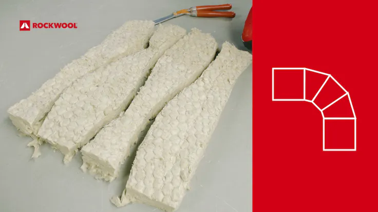 Installation Video Guide; Application of wired mats on a bend, RW-TI, Rockwool