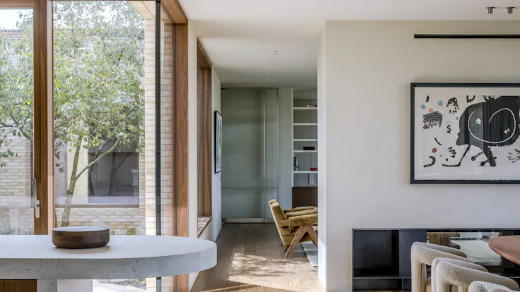 Private home in Belgium with Rockfon Mono Acoustic TE-edge in customised colour. Thomas De Bruyne, CAFEINE.BE BV