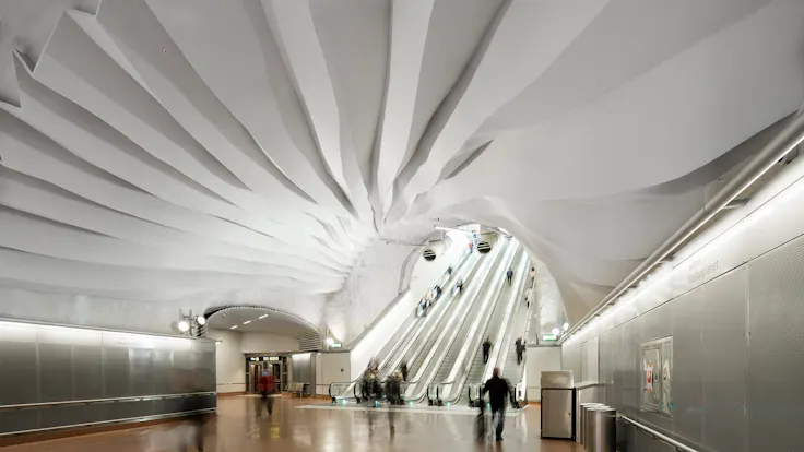 SE, Stockholm Station, Leisure, Metro station, Rockfon Mono Acoustic, TE