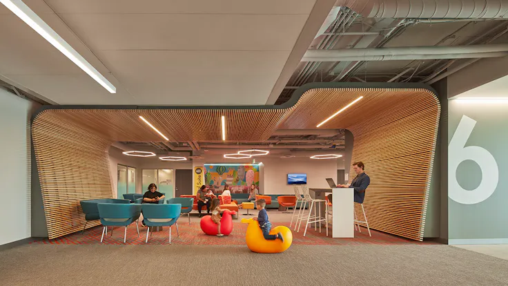 NA, Kaiser Hollywood Romaine Medical Offices, Perkins & Will, Office, Sonar CDX, 2'x8', Stone Wool Ceiling Tile, Chicago Metallic 1200, Suspension Grid System