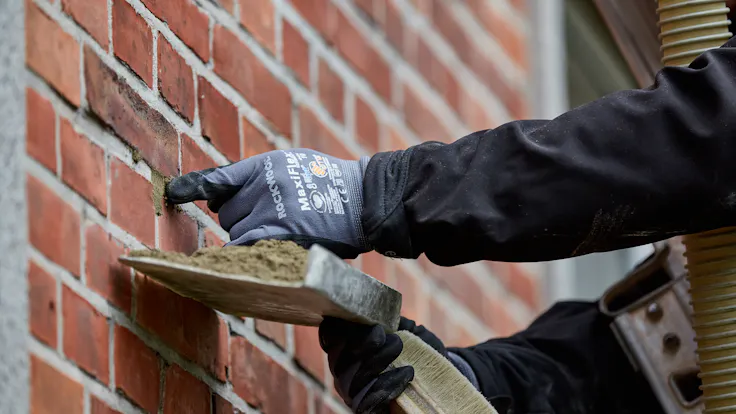 blow-in insulation, brick wall, eds, einblasdämmung, fillrock, fillrock kd plus, germany