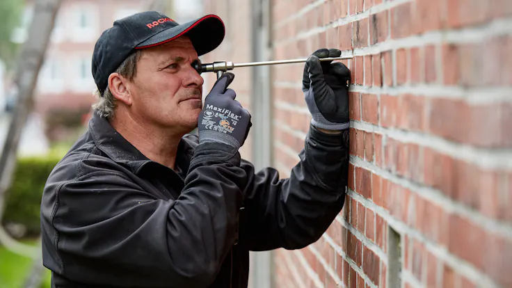 blow-in insulation, brick wall, eds, einblasdämmung, fillrock, fillrock kd plus, germany