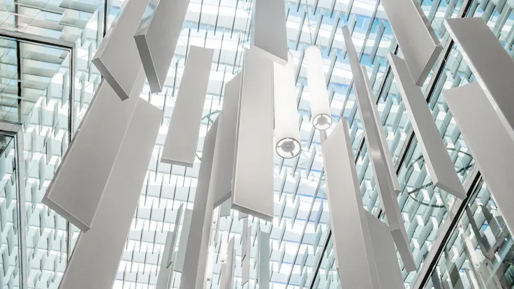 NO, LysgĂ¥rden, Trondheim, HUS Arkitekter, Office, Rockfon Multiflex Baffle, 300x2400, White
