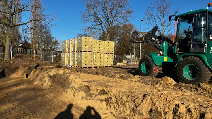 Rockflow project City of Lage/ Stadt Lage, school, parking lot
