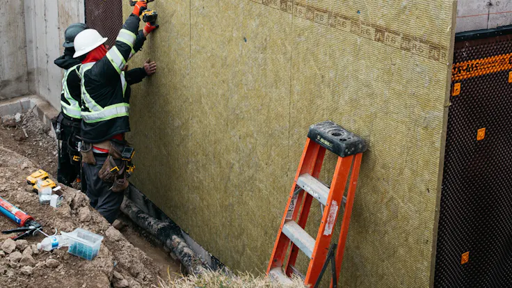 Below grade foundation wall installationComfortboard 80Simcoe, Ontario