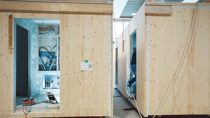reference, referenz, holzmodulbau, wooden modular construction, neubau, new building, brandschutz, firesafety, fireproof, conlit, rw 800, HVAC insulation, rohrdämmung, pipe insulation, serial construction, serielles bauen, germany, presse, press