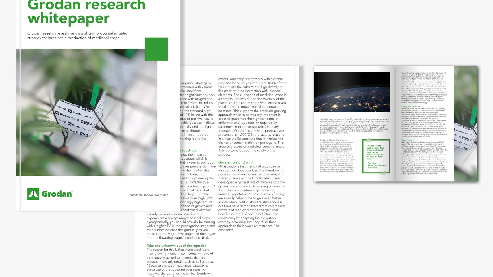 Grodan research whitepaper medicinal crops