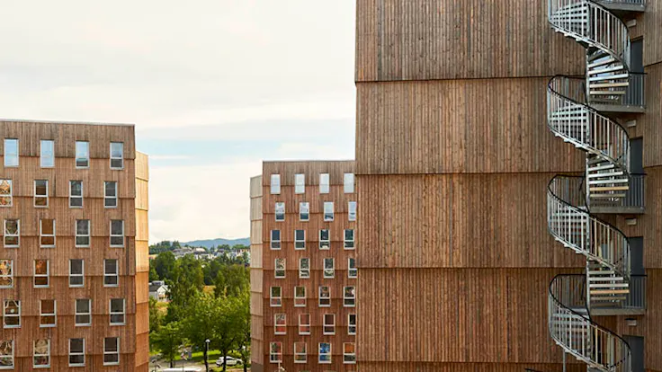 Reference case, Norway, Trondheim, Moholt 50/50, climate action, massive wood, REDAir FLEX, apartments