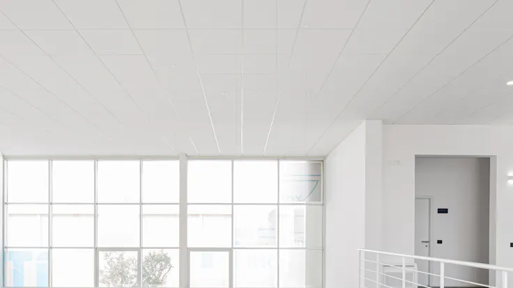 IT, Tr-Inox, Nociglia, Rocco de Lentinis, Office, Rockfon Blanka, E-edge, 600x600, 1200x600, White