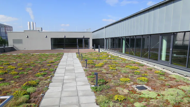 pim, flatroof, flat roof, fri, FRI, Flachdach, insulation, Solarrock, higher stressed flat roof, höher beansprucht, Dachterrasse, roof terrasse, Fotos ASG, retuschiert (ohne Person), header/hero