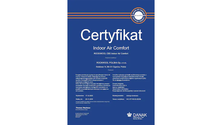 Eurofins certyfikat