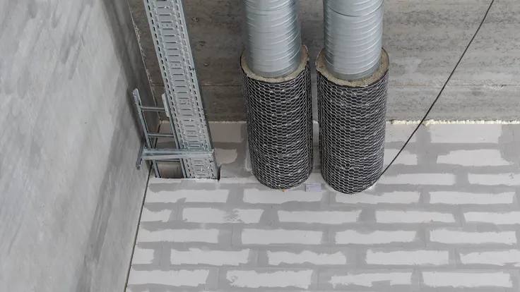 Reference case, Kay Fiskers Plads, REDAir, building site, ITI, technical insulation, office building, construction, fire safe, HVAC, office building, construction, CONLIT, lamella matts