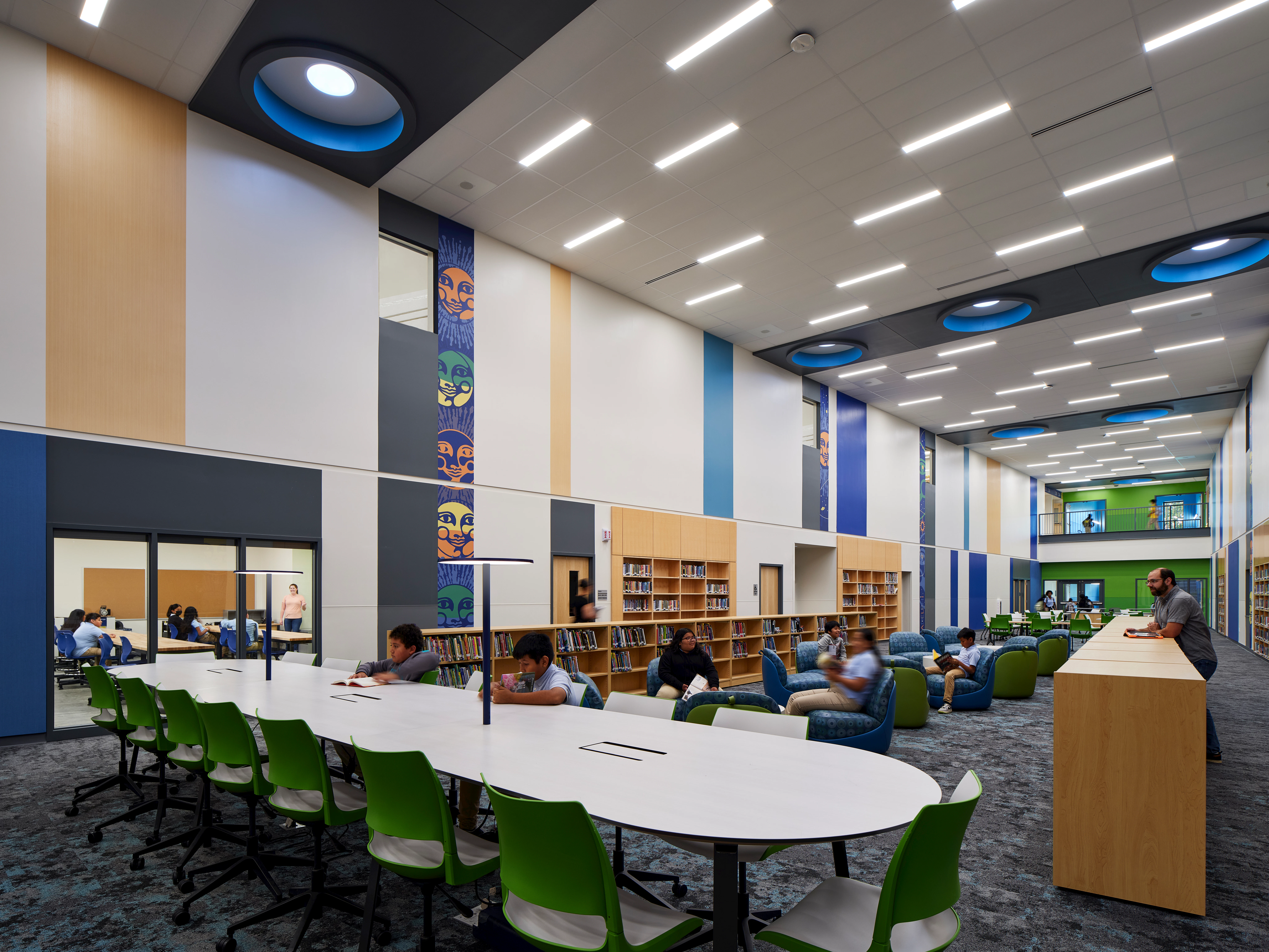 NA, Prince George County Public Schools (PBCPS) - Blueprint Schools, Stantec, Education, Designed to LEED Silver Criteria, Education Standard SQ 2'x2' & 2'x4', Tropic SLN 2'x2' & 2'x4', Koral SQ 2'x2', Stone Wool Ceilings, Chicago Metallic Suspension System, 15/16" suspension, 9/16" suspension