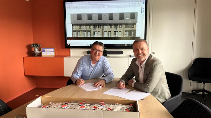 Rockzero prefab project Enschede signing.