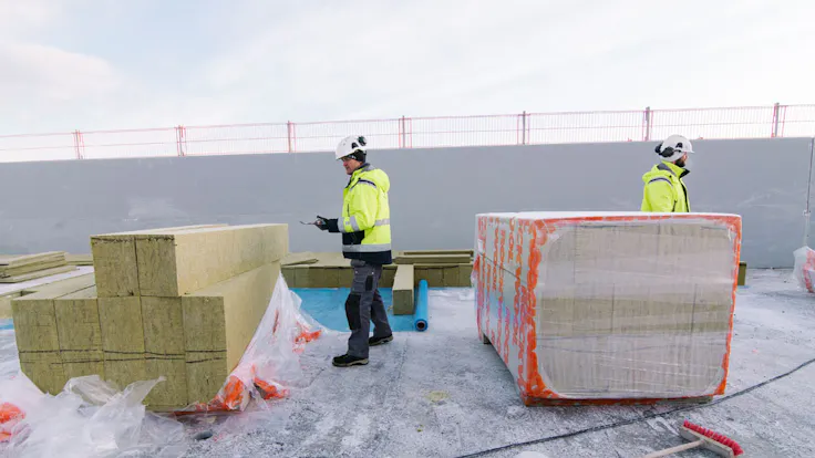 Reference case, Sweden, Umeå, Ikano, retail center, shopping center, TOPROCK CTF System, roof