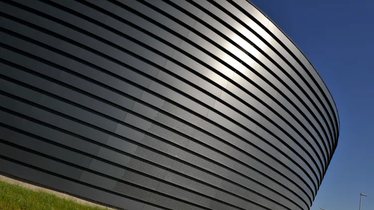 Depot of "De Lijn" transport company with Rockpanel Colours in Antwerp, Belgium