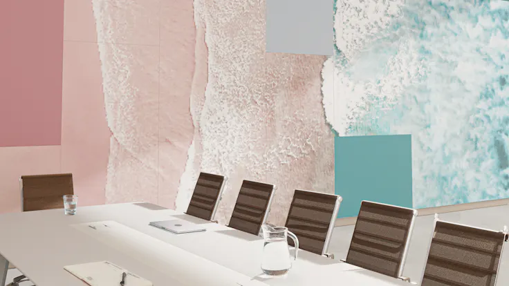 Open Plan Office with Rockfon Canva Wall Panel