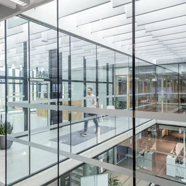 NO, Lysgården, Trondheim, HUS Arkitekter, Office, Rockfon Contour, Rockfon Mulitflex Baffle, White