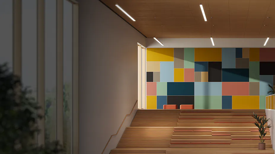 Rockfon Canva Wall Panel acoustic art panels.
