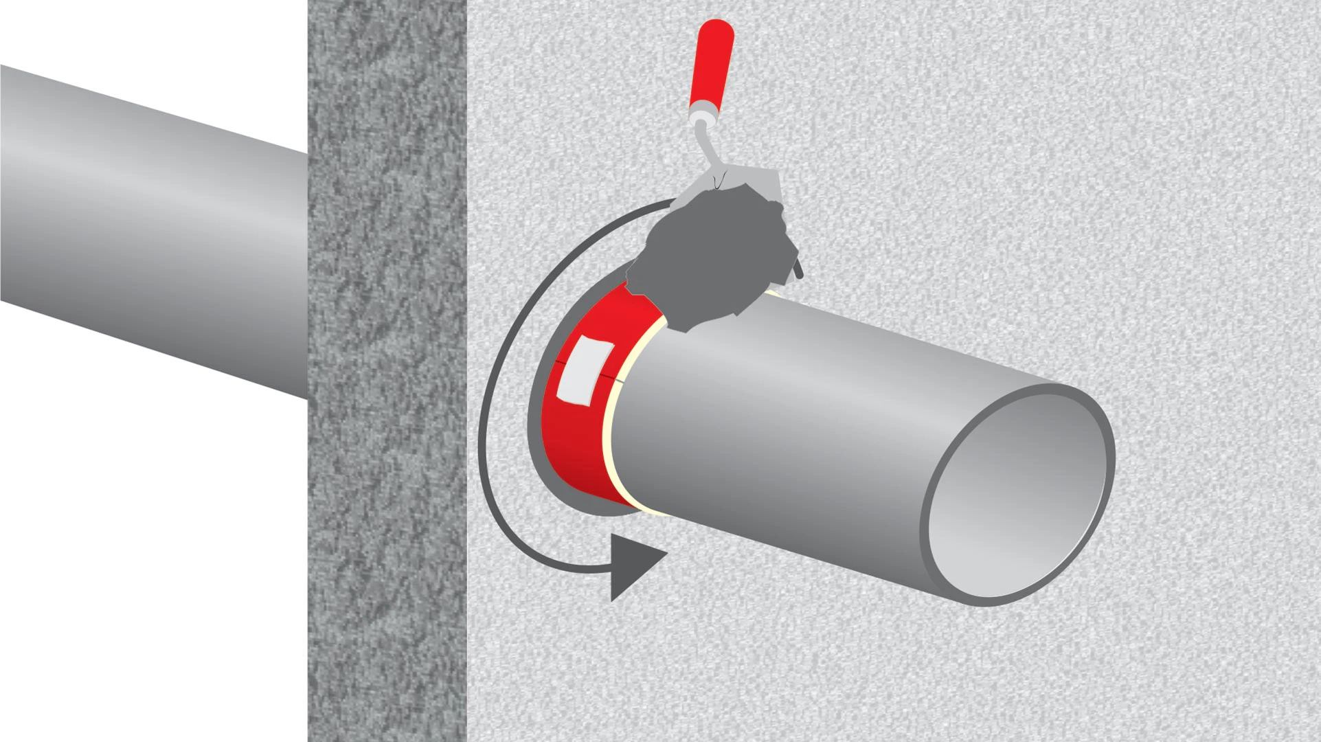 illustration, hvac, conlit brandschutzmanschette, germany, steps