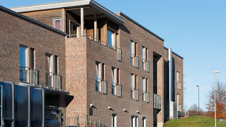 Reference case, Norway, Drøbak, Ullerud Helsebygg, massive wood, REDAir FLEX, facade, nursing home