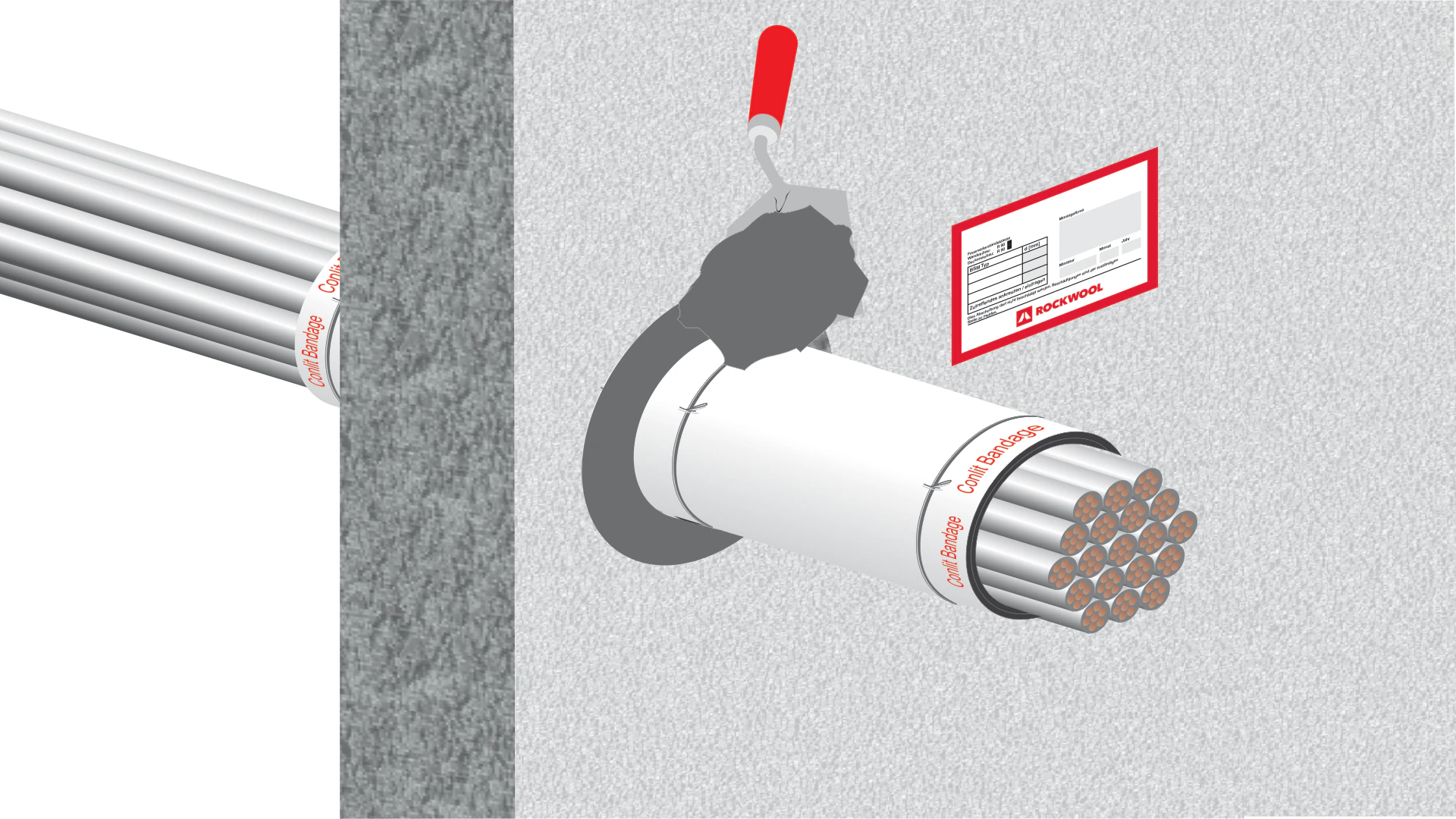 illustration, hvac, conlit bandage, step 5/5, germany