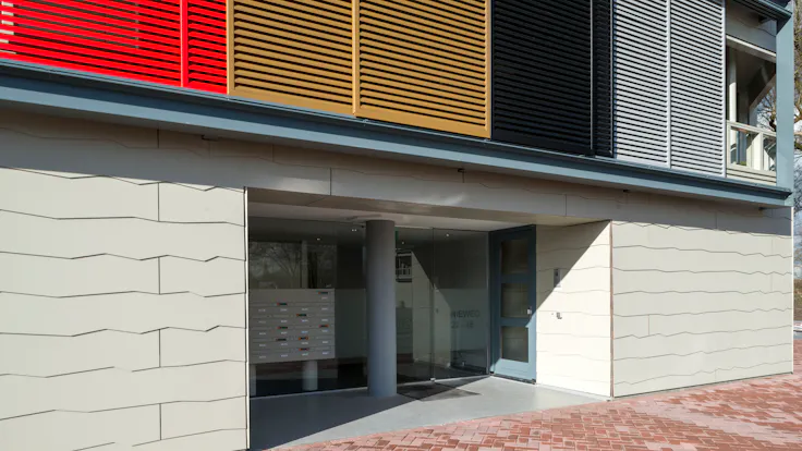 Apartment block 't Zicht with Rockpanel Colours in Leusden, The Netherlands