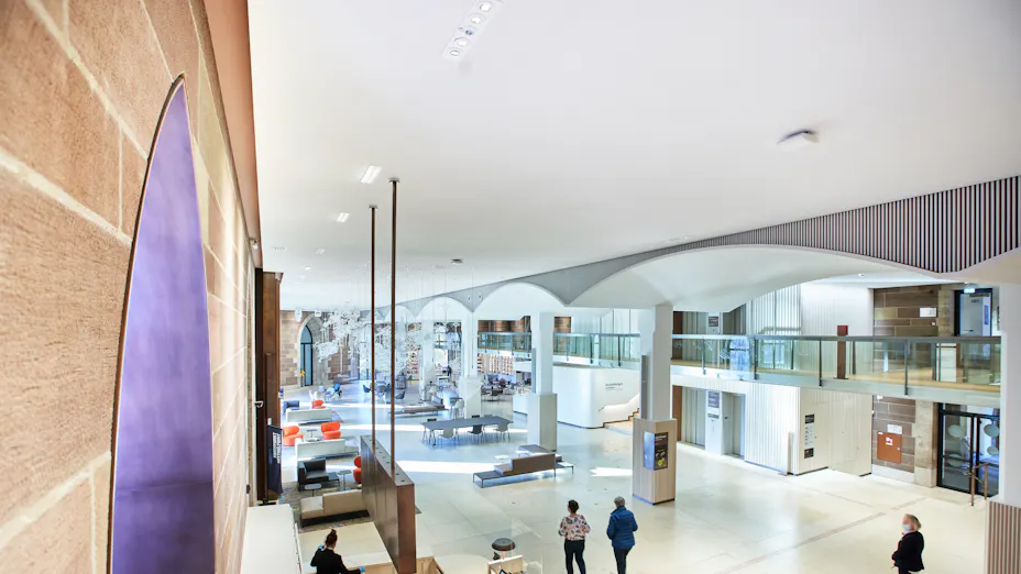 Seamless ceiling surface