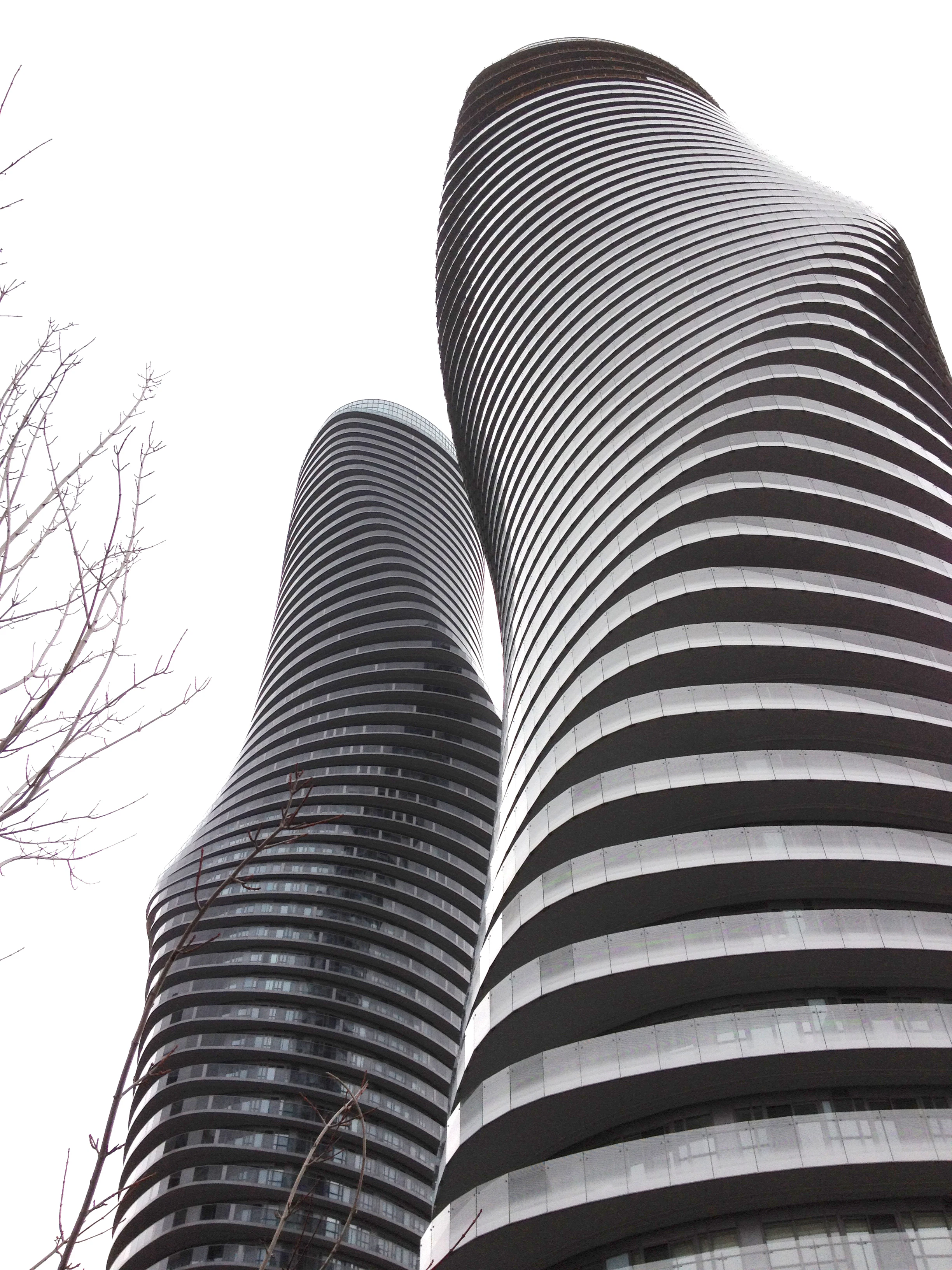 Absolute Towers Case Study 2, ground view, exterior, tower, building, high rise, curtainrock, , Marilyn Monroe