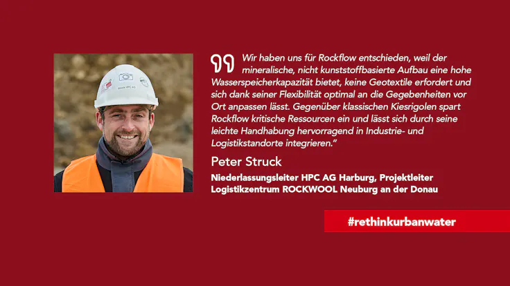 Rockflow ambassador, Peter Struck, industry construction