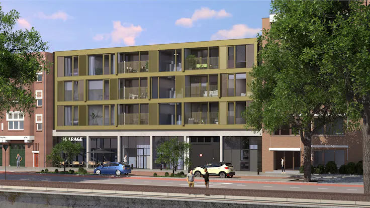 Project building on top of excising building Den Bosch The Netherlands